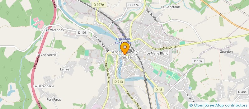 localisation de l'entreprise BIJOUTERIE FLAVIE à ARGENTON-SUR-CREUSE