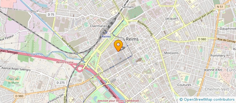 localisation de l'entreprise BIJOUTERIE FLEAU à REIMS