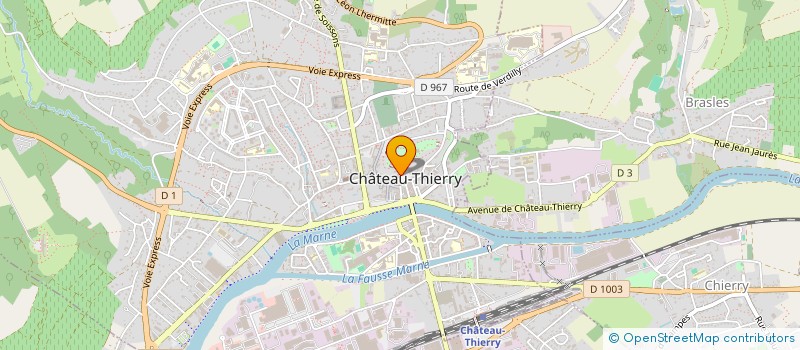 localisation de l'entreprise BIJOUTERIE GASPARD à CHATEAU-THIERRY