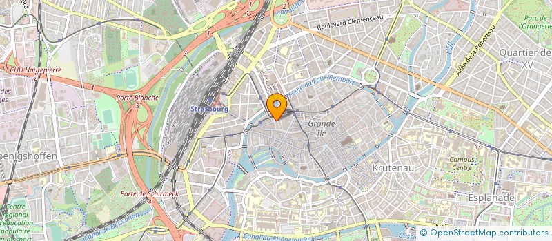 localisation de l'entreprise BIJOUTERIE HORLOGERIE KUNTZEL à STRASBOURG