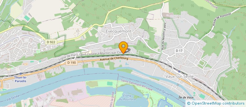 localisation de l'entreprise BIJOUTERIE JACQUOT  VAUX-SUR-SEINE