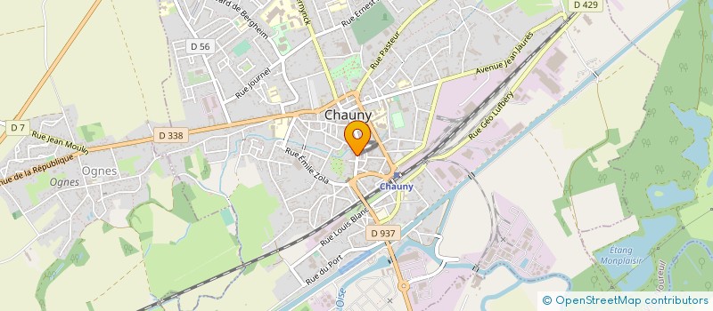 localisation de l'entreprise BIJOUTERIE JEAN MARIE SIX à CHAUNY