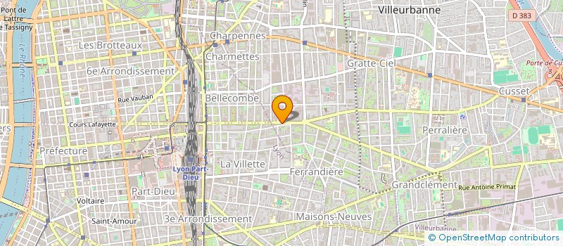 localisation de l'entreprise BIJOUTERIE JOAILLERIE GUILLAUME  VILLEURBANNE