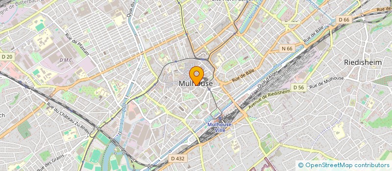 localisation de l'entreprise BIJOUTERIE JOAILLERIE GUILLOSSON à MULHOUSE
