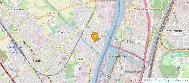 localisation de l'entreprise BIJOUTERIE KAEHLIN à HUNINGUE