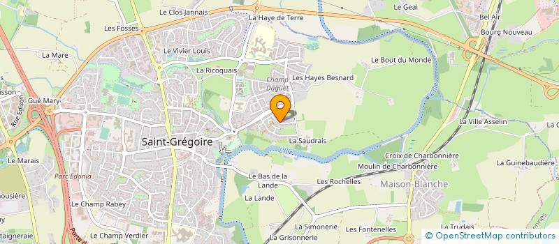 localisation de l'entreprise BIJOUTERIE LANGEVIN à SAINT-GREGOIRE