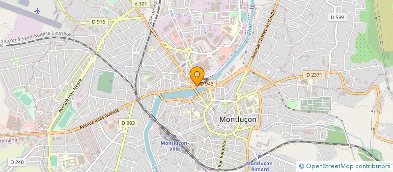 localisation de l'entreprise BIJOUTERIE LANGLOIS SAINT JACQUES à MONTLUCON