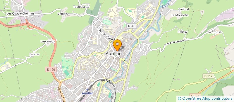 localisation de l'entreprise BIJOUTERIE LAROQUE SOULIE à AURILLAC