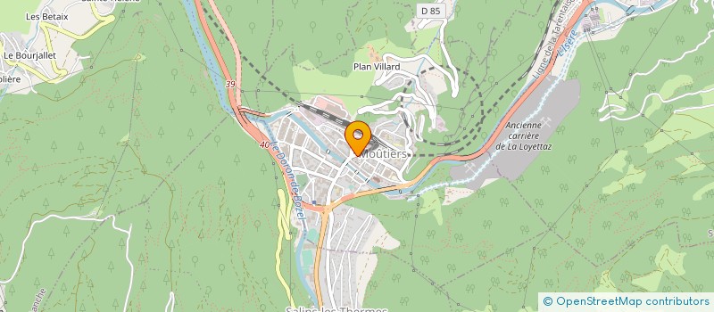 localisation de l'entreprise BIJOUTERIE LAURENT à MOUTIERS