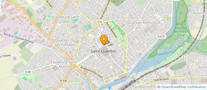 localisation de l'entreprise BIJOUTERIE LAURENT à SAINT-QUENTIN