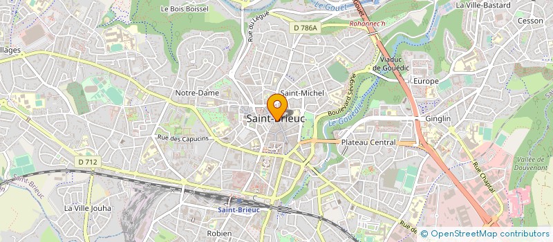localisation de l'entreprise BIJOUTERIE LE CHAPELIER à SAINT-BRIEUC