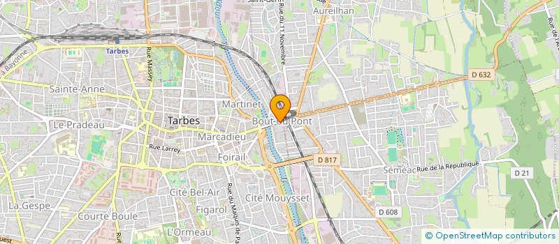 localisation de l'entreprise BIJOUTERIE LE FIL D'OR à TARBES