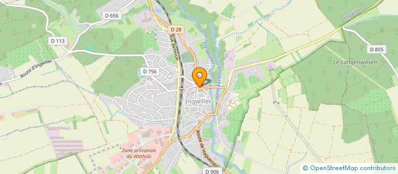 localisation de l'entreprise BIJOUTERIE LES D'AURIOL  INGWILLER