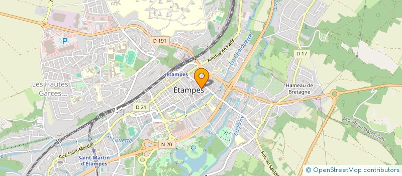 localisation de l'entreprise BIJOUTERIE LORGET à ETAMPES