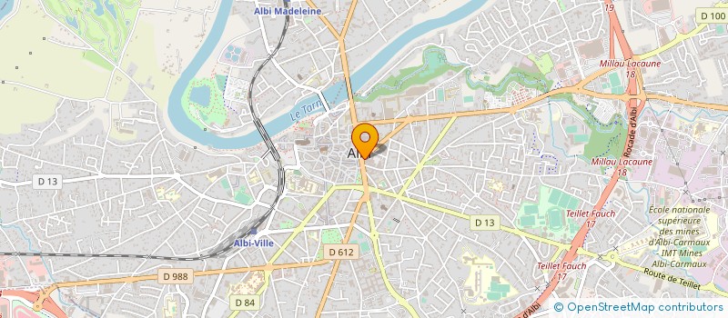 localisation de l'entreprise BIJOUTERIE MOLINS HENRI à ALBI