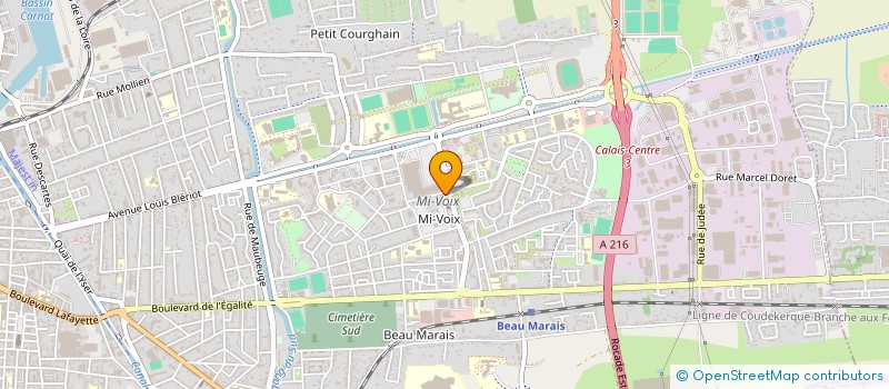localisation de l'entreprise BIJOUTERIE O & F DAMADE à CALAIS