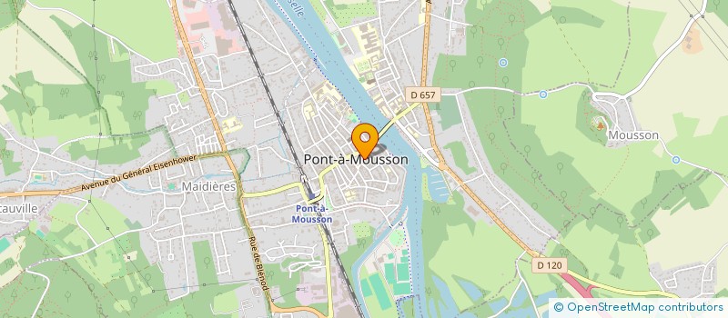 localisation de l'entreprise BIJOUTERIE OLRY à PONT-A-MOUSSON