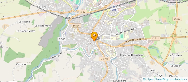 localisation de l'entreprise BIJOUTERIE PASSION à VIRE-NORMANDIE