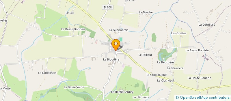 localisation de l'entreprise BIJOUTERIE PERLE DE BRETAGNE  MELLE