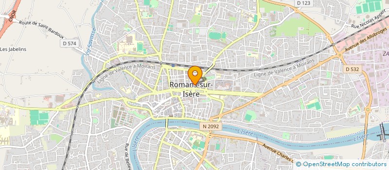 localisation de l'entreprise BIJOUTERIE PLATINE à ROMANS-SUR-ISERE