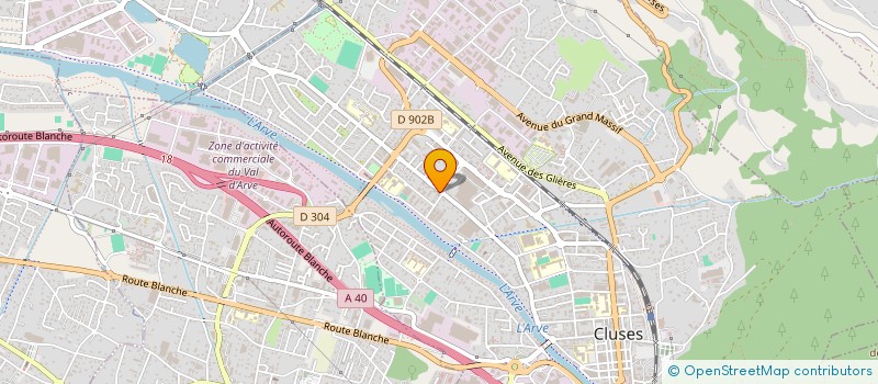 localisation de l'entreprise BIJOUTERIE POUYET-PESENTI  CLUSES