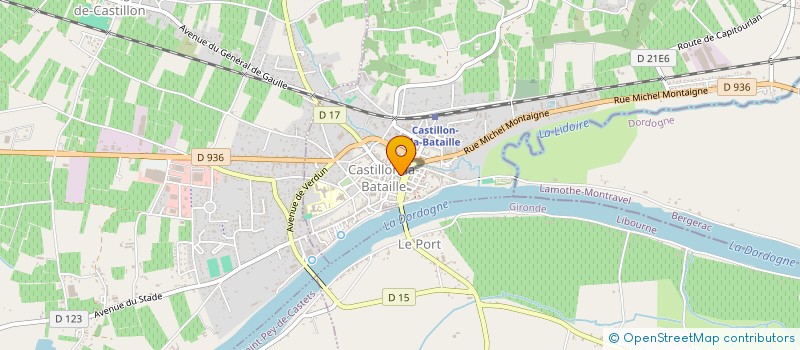 localisation de l'entreprise BIJOUTERIE REQUIER à CASTILLON-LA-BATAILLE