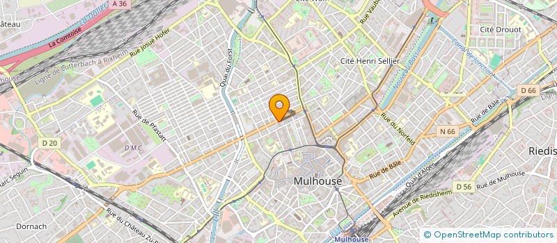 localisation de l'entreprise BIJOUTERIE SELLAM L'ETOILE D'OR à MULHOUSE