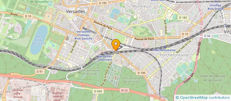 localisation de l'entreprise BIJOUTERIES CENTRES COMMERCIAUX à VERSAILLES
