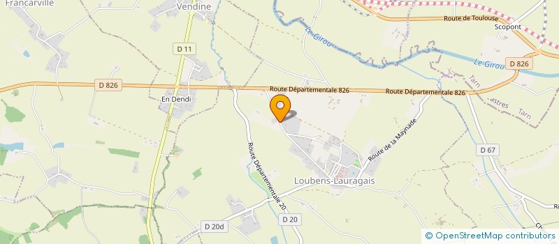 localisation de l'entreprise BIKE ART  LOUBENS LAURAGAIS