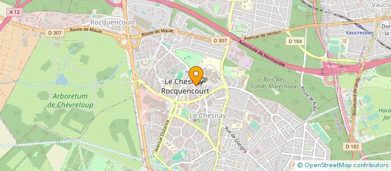 localisation de l'entreprise BIKE & CAR  LE CHESNAY-ROCQUENCOURT