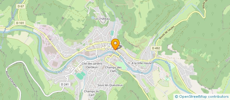 localisation de l'entreprise BIKE CONFECTION  ORNANS