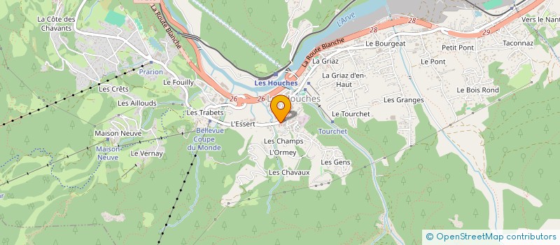 localisation de l'entreprise BIKE E-MOTION STORE à LES HOUCHES