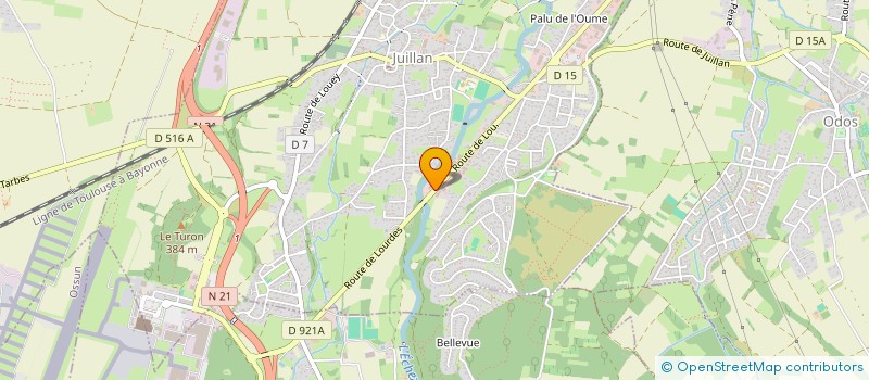 localisation de l'entreprise BIKE F.A.  JUILLAN