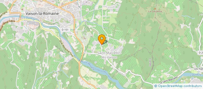 localisation de l'entreprise BIKE IN VAISON VENTOUX  SAINT-MARCELIN-LES-VAISON