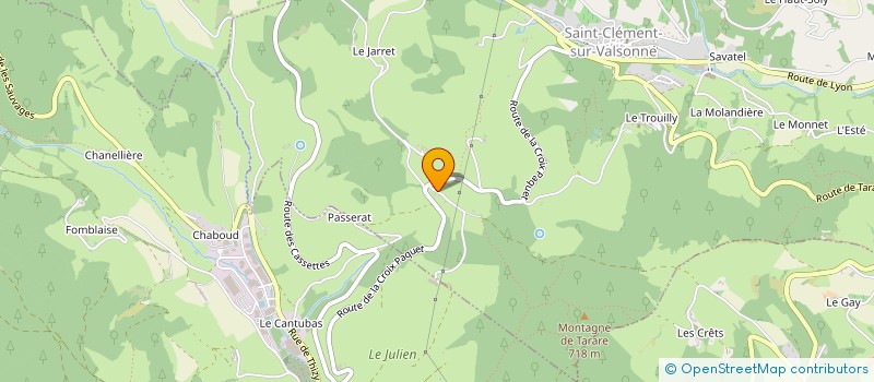 localisation de l'entreprise BIKE'S LAIR  SAINT-CLEMENT-SUR-VALSONNE