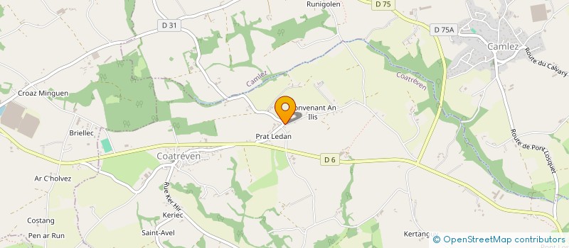 localisation de l'entreprise BIKES EVASION  COATREVEN