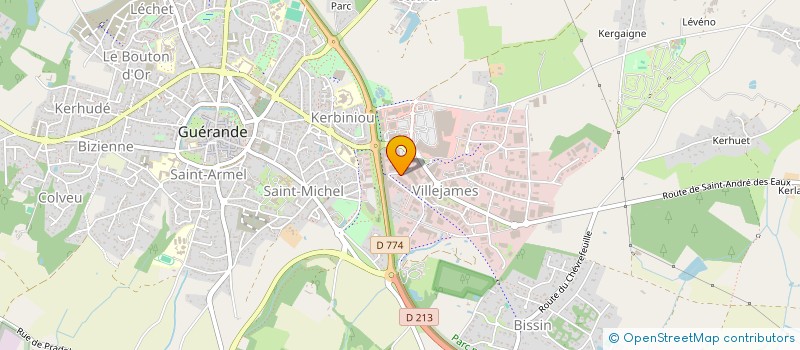 localisation de l'entreprise BIKEVASION  GUERANDE