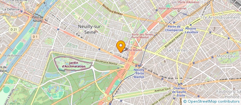 localisation de l'entreprise BIKINI à NEUILLY-SUR-SEINE