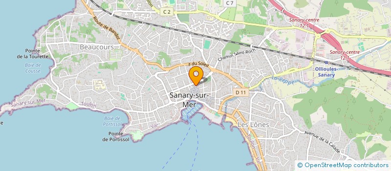 localisation de l'entreprise BIKINI à SANARY-SUR-MER