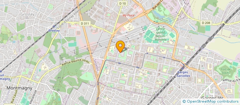 localisation de l'entreprise BIL INVEST  SARCELLES
