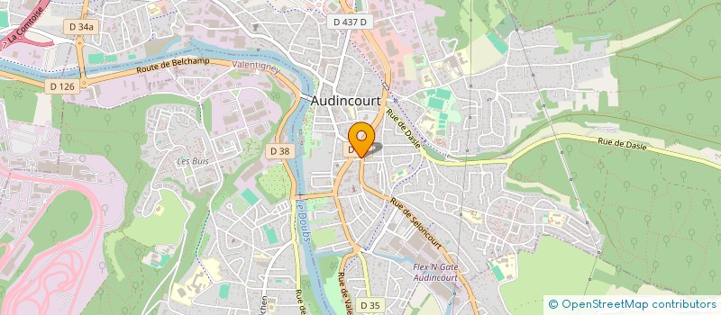 localisation de l'entreprise BILADI COIFFURE à AUDINCOURT