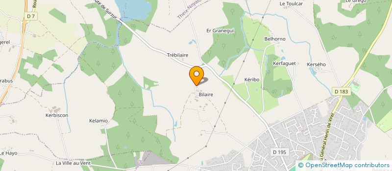 localisation de l'entreprise BILAIRE  SURZUR