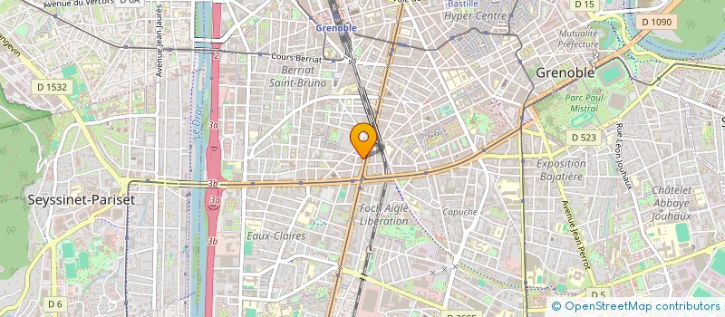 localisation de l'entreprise BILAL  GRENOBLE