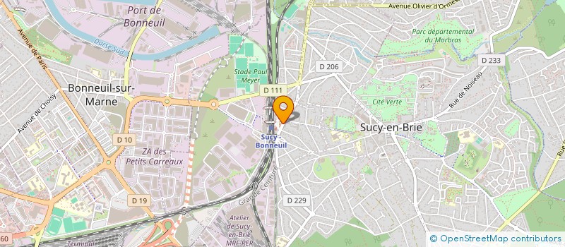 localisation de l'entreprise BILAN AUDIT FINANCE ASSOCIES à SUCY-EN-BRIE