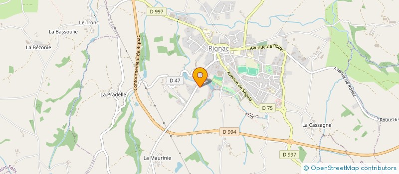 localisation de l'entreprise BILANDJIAN GEORGES ET CATHERINE  RIGNAC