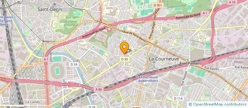 localisation de l'entreprise BILANG à LA COURNEUVE