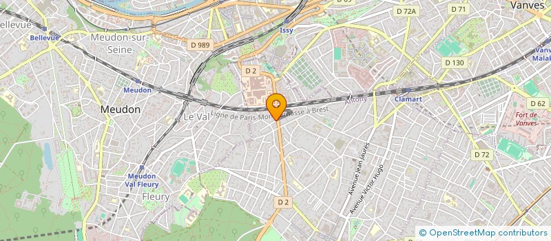 localisation de l'entreprise BILBO à CLAMART