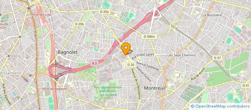 localisation de l'entreprise BILCAN BAT à MONTREUIL