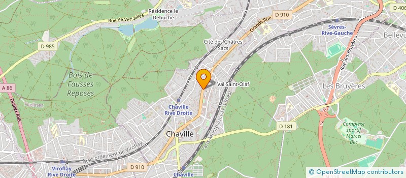 localisation de l'entreprise BILD UP à CHAVILLE
