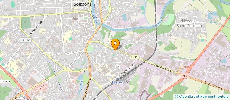 localisation de l'entreprise BILEL à SOISSONS
